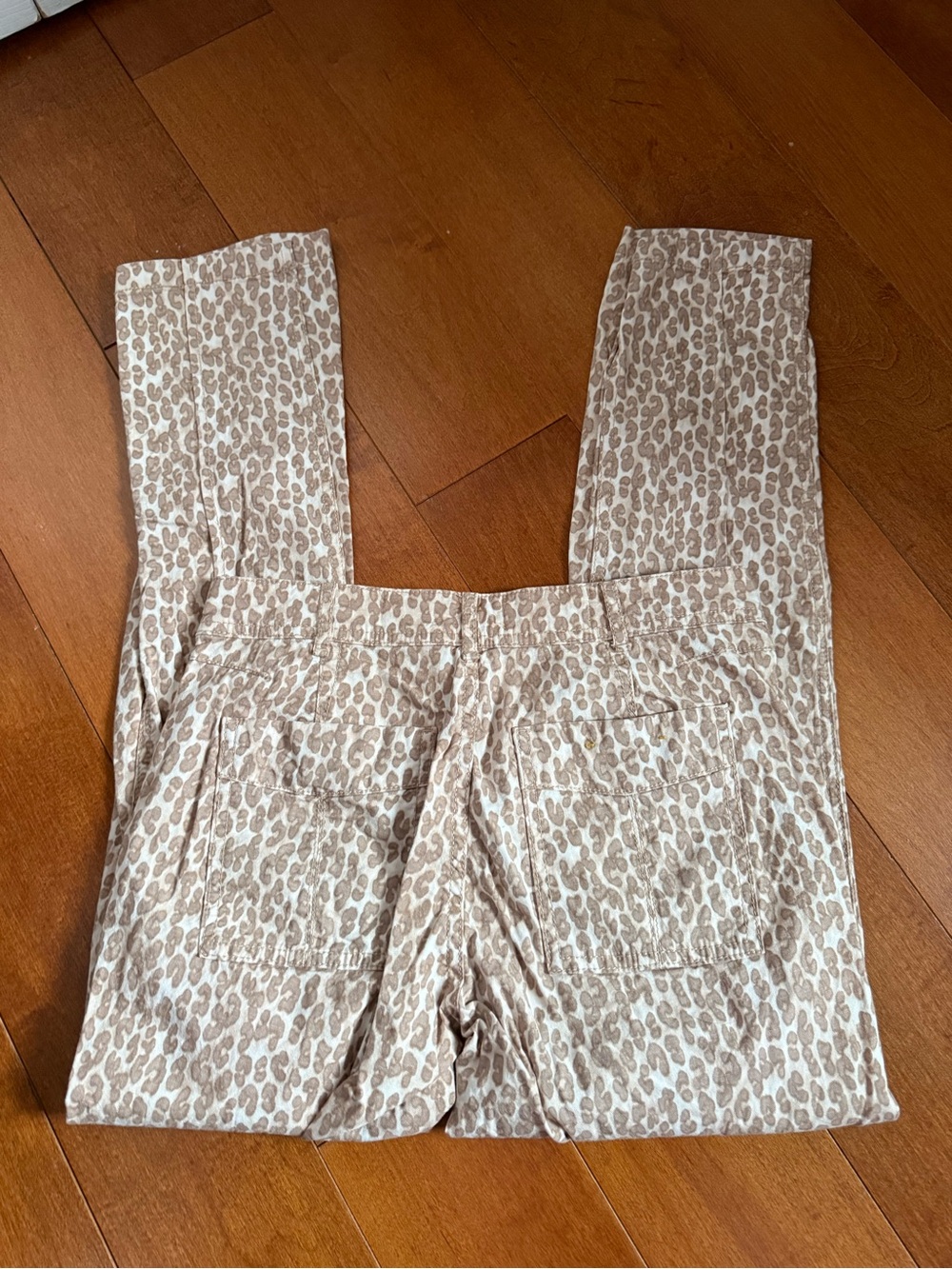 Anthropologie Neutral The Wanderer Leopard-Print Straight-Leg Pants sz 26 - Picture 5 of 6